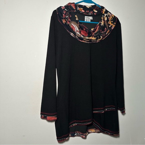 Parsley & Sage Small Artsy Lagenlook Soft Longline Tunic Longsleeve Cowl Neck - Picture 7 of 14